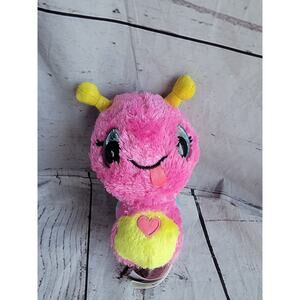 Hatchimals 6in Snail Big Blue Glitter Eyes Pink Plush Stuffed Animal